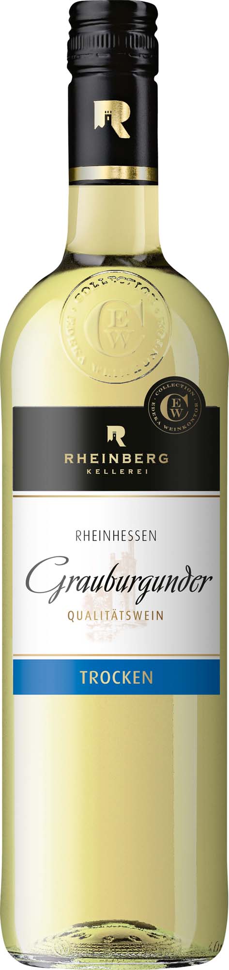 Rheinberg Kellerei Rheinhessen Grauburgunder trocken QbA 0,75l