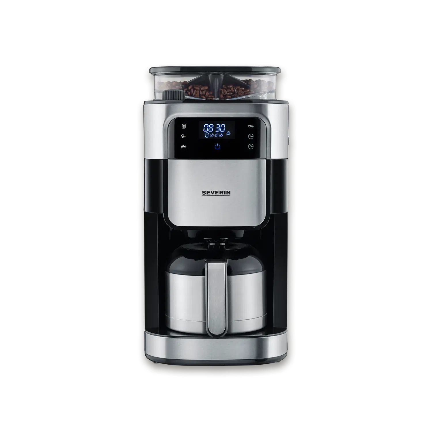 Filterkoffiezetapparaat met roestvrijstalen maalwerk en thermoskan – Bild 3