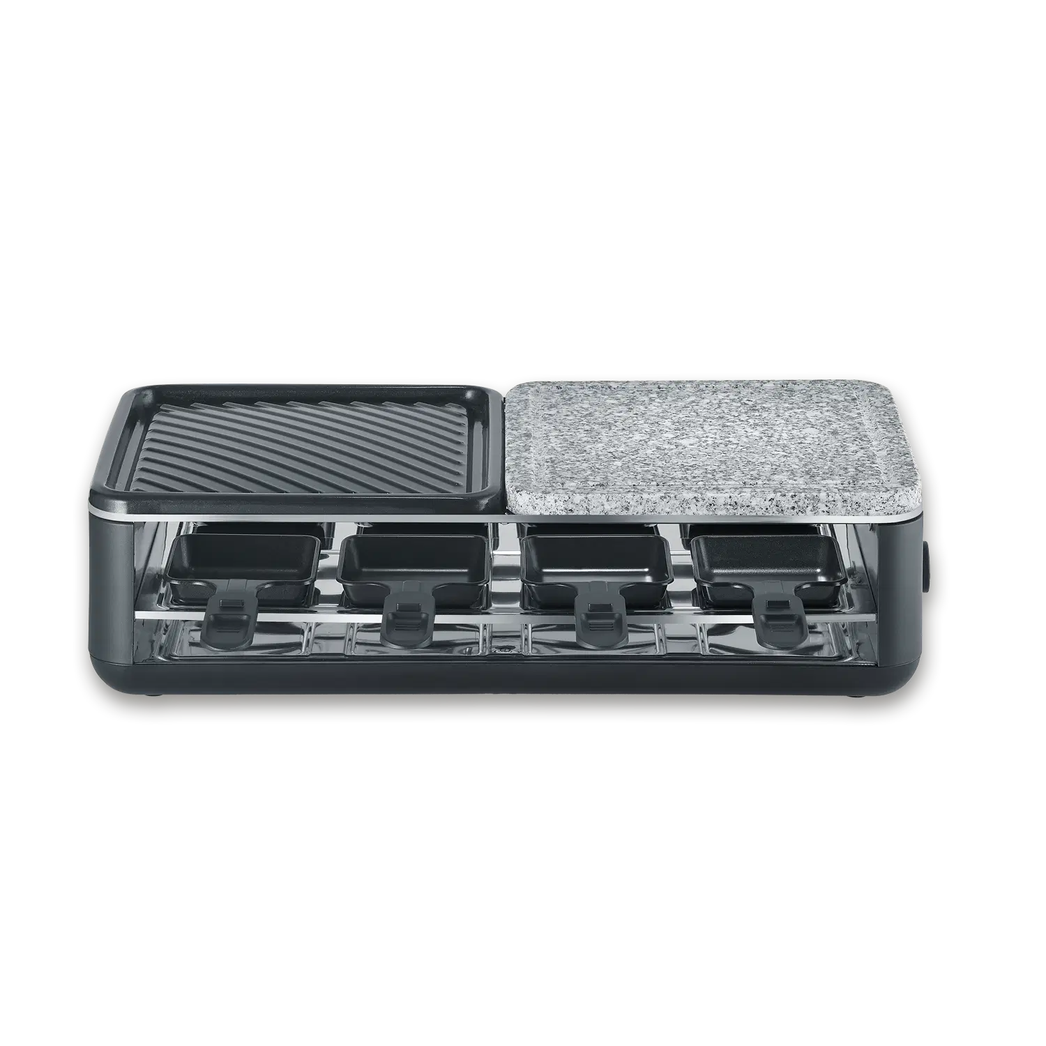 Black Line Lite Raclette-Grill mit Naturstein und Grillfläche