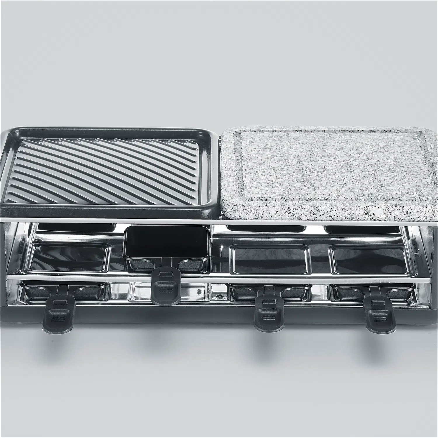 Black Line Lite Raclette-Grill mit Naturstein und Grillfläche – Bild 6