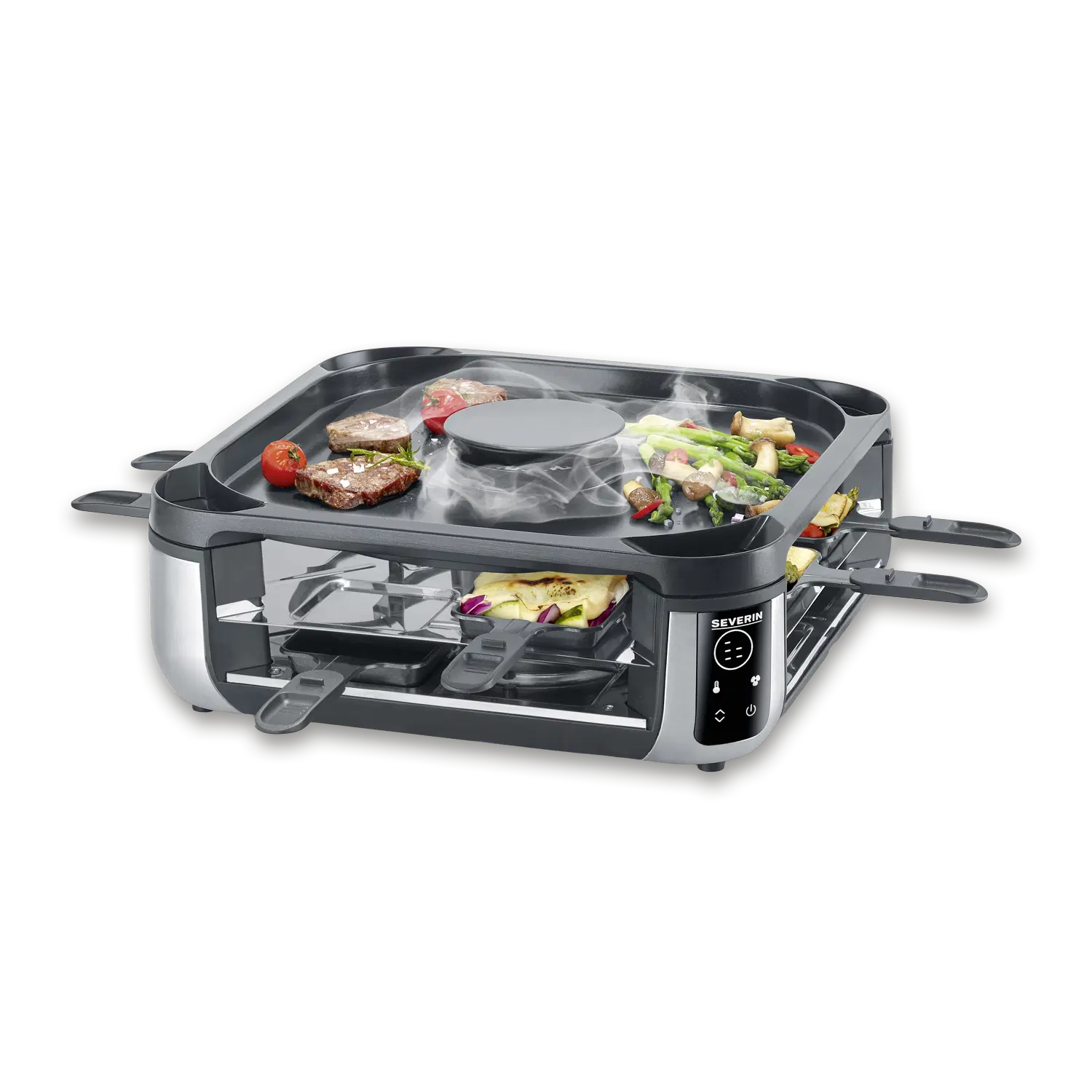 S-Joy Sevento Raclette Grill a riduzione di fumo – Bild 7