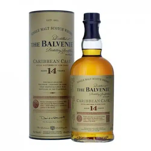 The Balvenie 14 Years Caribbean Cask Single Malt Scotch 43% Vol. 70cl